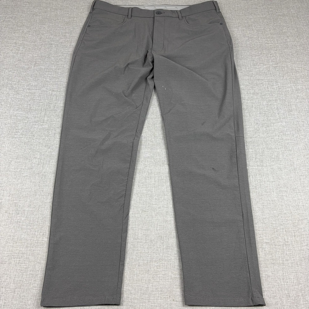 Tommy Bahama Pants Mens 38x30 Gray‎ Stretch Chino Flat Front Island Zone